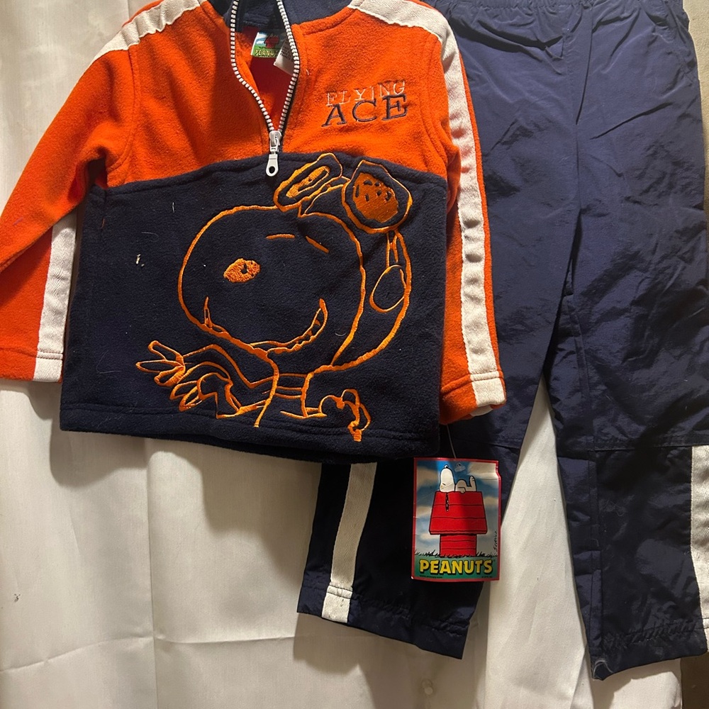NWT Sz 4t snoopy fleece top/ pants